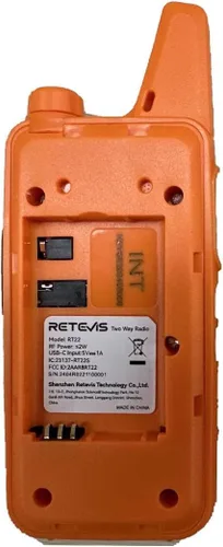 Miniatura 11 de Retevis Walkie Talkies recargables RT22, radio bidireccional de largo alcance para adultos, radio portátil de mano, activada por voz, alarma