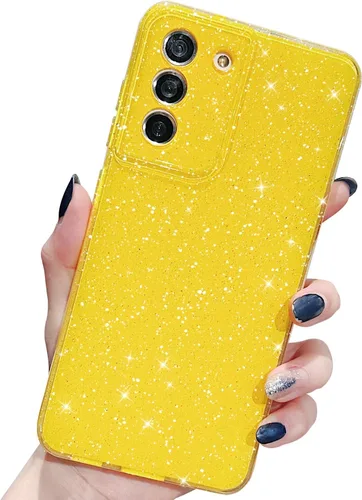 Miniatura 171 de MINSCOSE Compatible con Samsung Galaxy S22 Plus Case, Bonito Color Neón Brillante, con Purpurina Brillante Delgada Resistente a Golpes de Silicona