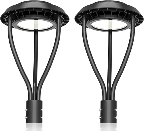 Miniatura 12 de KUKUPPO Luz LED de poste superior de 60 W, certificación ETL, 8400 lm, CCT ajustable 3000K/4000K/5000K, potencia ajustable 60W/48W/36W lámpara