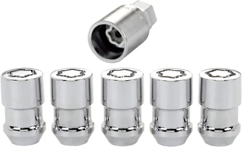 Miniatura 2 de McGard 24538 bloqueos para rueda de cono de asiento cromado (tamaño de rosca: 1/2 pulgada-20), juego de 5