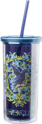 Miniatura 32 de Silver Buffalo Care Bears - Vaso alto de plástico iridiscente con diseño de estrellas arcoíris con tapa y pajilla, 20 onzas Care Bears iridiscentes