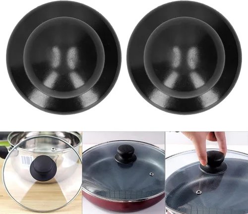 Miniatura 3 de 2 pomos para tapa de olla con tornillos, accesorio universal para mango de cubierta de sartén, cubierta de hervidor de cocina, perilla universal