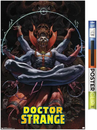 Miniatura 13 de Trends International Marvel Comics Doctor Strange - Póster de pared meditando, 14.725 x 22.375 pulgadas, versión enmarcada de madera de granero