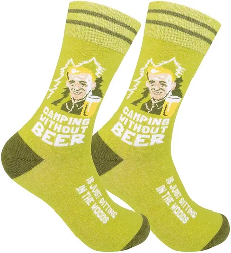 Calcetines divertidos con temática al aire libre, regalos novedosos para la naturaleza, senderismo, parrilla, ciclismo, caza, golf, pesca, camping