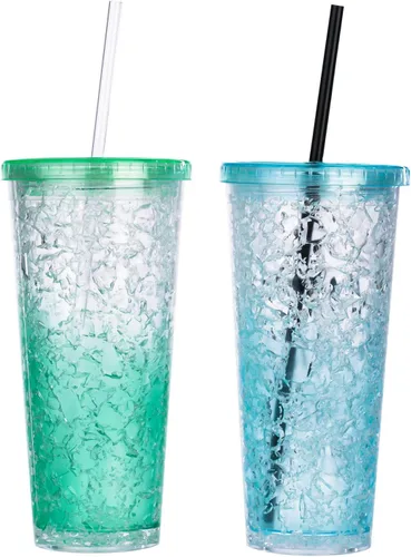 Miniatura 2 de DAKOUFISH Pajitas de repuesto de plástico reutilizables de 12 pulgadas de largo para tarros Mason de 30 y 40 onzas, vasos, juego de 12 con cepillo