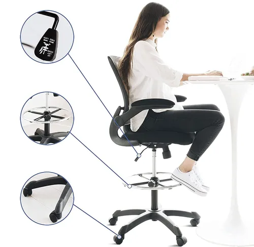 Miniatura 13 de Silla giratoria Modway Veer, Negro