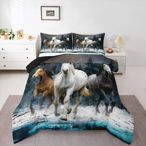 Miniatura 19 de Feelyou Juego de edredón de perezoso lindo juego de ropa de cama para niños y niñas, juego de edredón de mariposa de galaxia, hojas botánicas