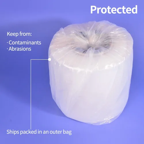 Miniatura 5 de Rollo de Tubo de Polietileno Ghims, Bolsas de Tubo de Polietileno Planas, Polietileno de Grado Alimentario, Solución de Embalaje de Bolsas