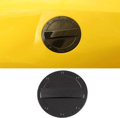 Miniatura 8 de Hoolcar Tapa de gasolina para puerta de llenado de gasolina para Chevrolet Camaro 2017-2022, color negro