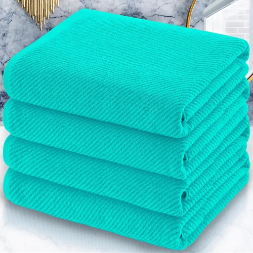 Miniatura 65 de VOOVA & MOVAS Toallas de baño amarillas – 100% algodón Secado rápido Peso Gruesas Suave, juego de 6 toallas de baño, 2 toallas grandes de 30