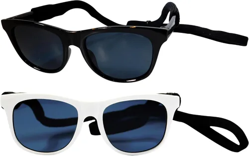 Miniatura 8 de G006 Disfraz para perro y mascota, estilo retro de los años 80, lentes de sol ajustables para razas medianas de 20 a 40 libras, para fiesta, Panto