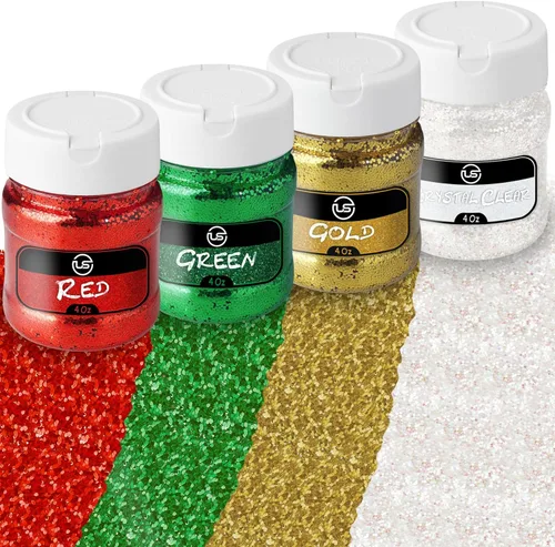 Miniatura 14 de Purpurina a granel, purpurina fina transparente para manualidades, resina y álbumes de recortes, botellas agitadoras de 4 onzas, ideales para vasos