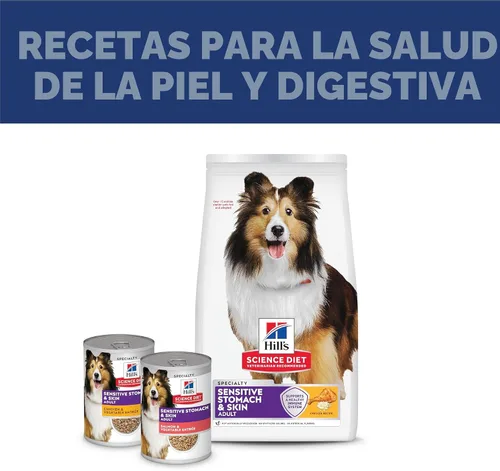 Miniatura 10 de Hill's Science Diet comida para perros adultos, estómago sensible y piel seca, Regular