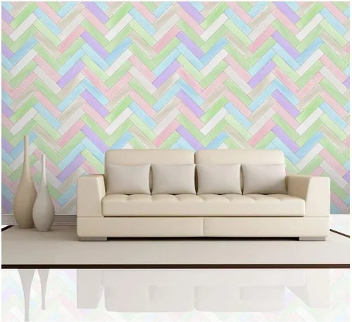 Miniatura 27 de wall26 - Patrón de paneles texturizados de madera vertical retro crema - Mural de pared, papel tapiz extraíble, decoración del hogar - 100x144 Crema