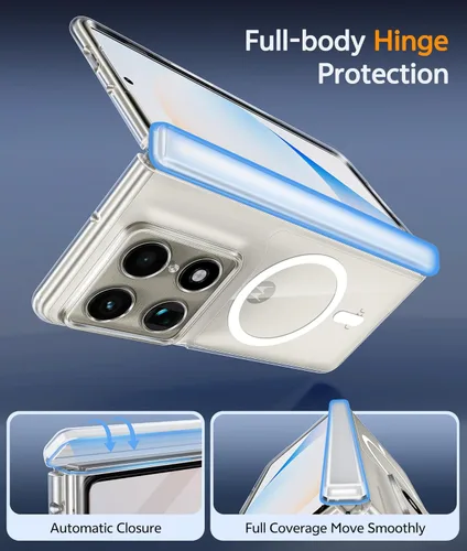 Miniatura 1732 de FNTCASE Funda para iPhone 13 Pro-Max: Fundas magnéticas transparentes compatibles con Magsafe Slim anti amarillamiento protección contra caídas