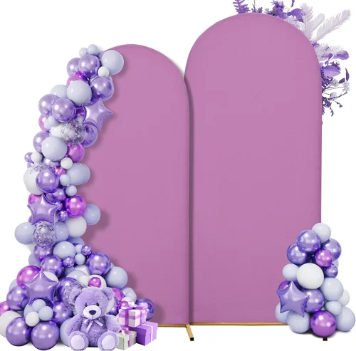Miniatura 52 de Funda para arco de boda de 6 pies, tela elástica para arcos pequeños, cabinas de fotos y decoración de fiestas, para cumpleaños, duchas