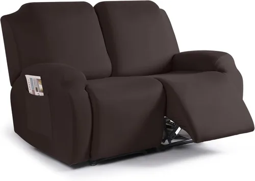 Miniatura 45 de TAOCOCO Funda para sofá reclinable, 3 piezas de fundas de tela de poliéster elástica para sofá reclinable de 3 asientos, protector de muebles suave