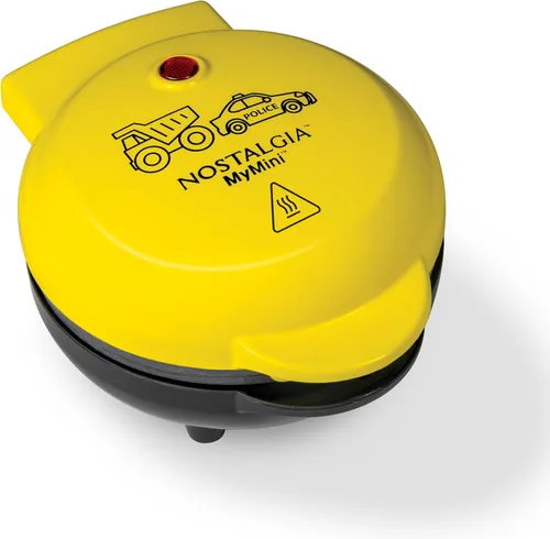 Miniatura 12 de Nostalgia MyMini Máquina Personal Eléctrica de Gofres con Forma de Corazón de Pavo, Superficie de Cocción de 5 Pulgadas, Plancha de Gofres para Hash