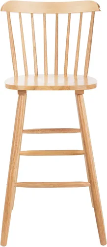 Miniatura 13 de SAFAVIEH Muebles - Juego de 2 taburetes de bar Galena - Negro - Madera maciza - Diseño moderno de línea limpia - Ideal para cocina, zona de bar