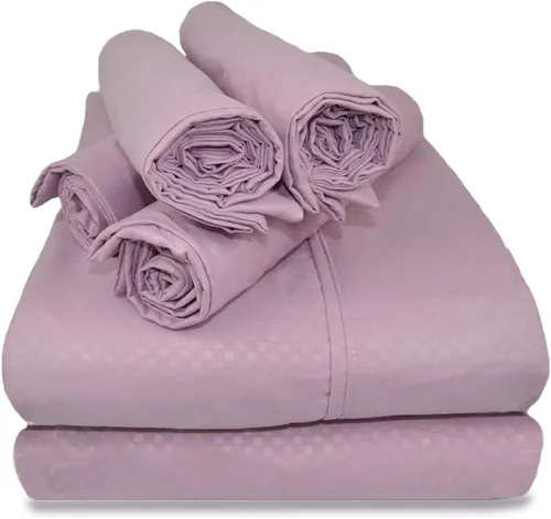 Miniatura 9 de Victoria Valenti - Juego de sábanas en relieve con 4 fundas de almohada, doble cepillado y ultra suave con bolsillos profundos para colchón extra