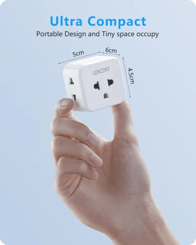 Miniatura 7 de LENCENT Adaptador de enchufe de EU a EE. UU., Adaptador de toma de EE. UU. a Europa, viaje de Europa a toma de EE. UU., extensor de toma de 3 lados