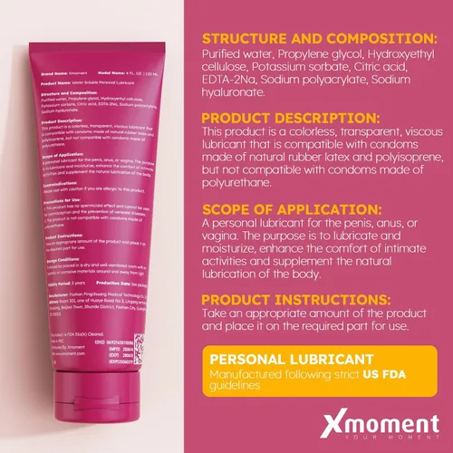 Miniatura 2 de Lubricante a base de agua, lubricante personal líquido de 4 onzas líquidas para hombres, mujeres y parejas, lubricante natural suave y sedoso que