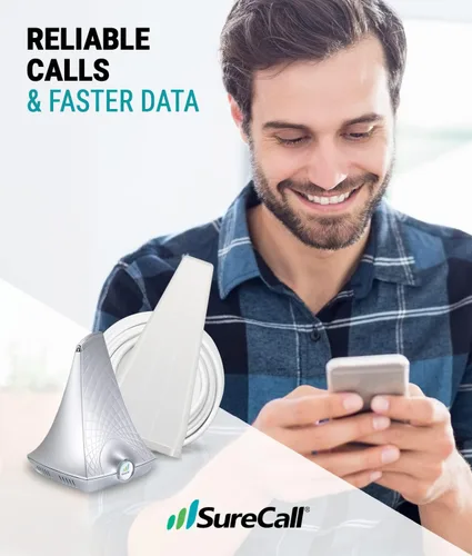 Miniatura 6 de SureCall Flare 3.0 Amplificador de señal de teléfono celular para el hogar y la oficina de hasta 3500 pies cuadrados, aumenta la 5G/4G LTE, antena