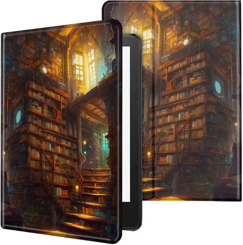 Miniatura 24 de Funda para tablet Kindle Fire 7 2019/2017 lanzamiento 9ª/7ª generación 7 pulgadas, ligera, protectora de piel sintética, cubierta inteligente