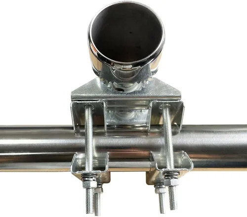 Miniatura 5 de Soporte de abrazadera de doble perno en U para antena Starlink, adaptador de poste para montaje en riel de escalera Rv, universal