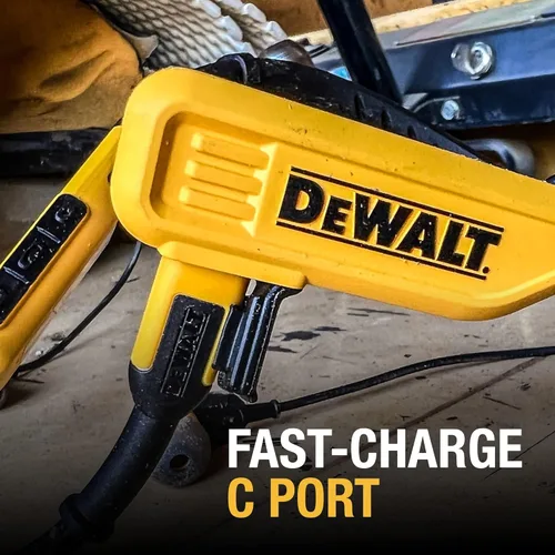 Miniatura 6 de DEWALT Paquete de audio para el sitio de trabajo: auriculares inalámbricos con banda para el cuello y altavoz Bluetooth con clip, batería de 30
