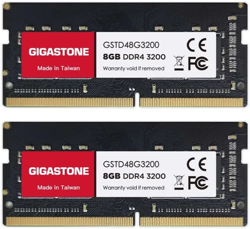 GIGASTONE - Kit de 16 GB (2 x 8 GB) DDR4 3200 MHz (2933 MHz o 2666 MHz) PC4-25600 (PC4-23400/21300) CL22 1.2 V SODIMM 260 pines sin búfer no ECC