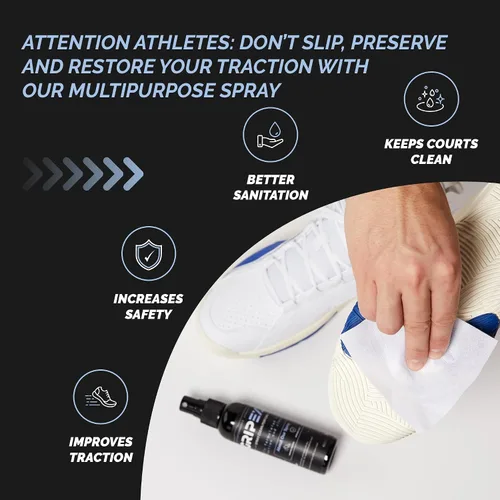 Miniatura 4 de Spray de agarre para zapatos deportivos 2 en 1, proporciona tracción y rejuvenece las suelas. Spray de agarre multiusos para mejorar el agarre