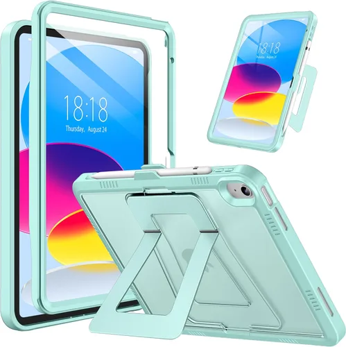 Miniatura 17 de DTTO Funda para iPad (A16) 11ª generación de 11 pulgadas 2025, funda para iPad de 10ª generación, soporte ajustable para vertical/paisaje, protector
