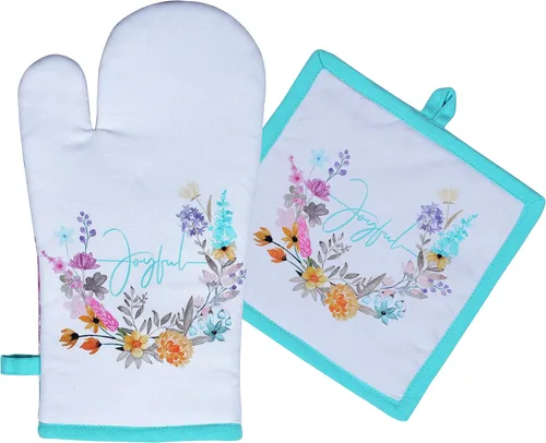 Miniatura 16 de AMOUR INFINI Juego de 2 soportes para ollas de algodón resistentes al calor, antideslizantes de 8 x 8 pulgadas, almohadillas calientes para cocina