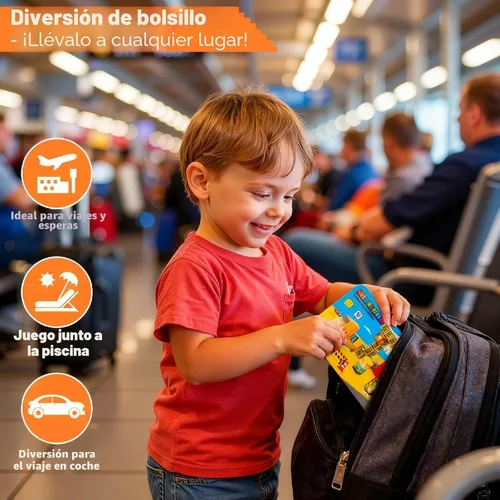 Miniatura 2 de Aywewii Bloques magnéticos de viaje, 45 piezas, juguetes de viaje para niños de 3 a 5 años, cubos de construcción magnéticos, juego de aprendizaje