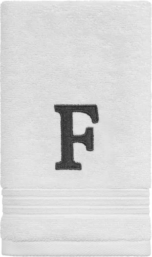 Miniatura 12 de Avanti Linens - Toalla de dedos, algodón suave y absorbente, decoración de baño bordada (colección de monogramas, inicial J)