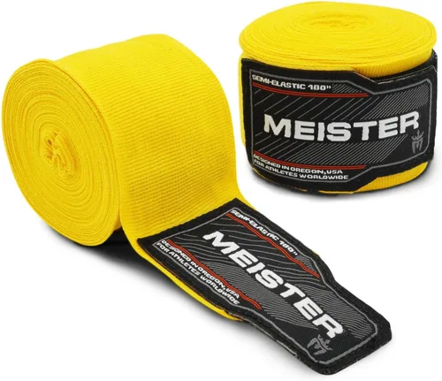 Miniatura 6 de Vendas para mano semielásticas de 180 pulgadas Meister Adult, vendas para MMA (artes marciales mixtas) y boxeo (par) todos