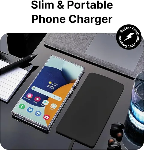 Miniatura 4 de IJS Cargador inalámbrico ultradelgado universal rápido - Cargador de teléfono compatible con todos los teléfonos inteligentes - Almohadilla de carga