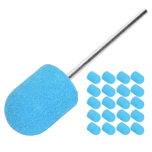 Miniatura 5 de Brocas de taladro de uñas, banda de lijado de uñas, broca para manicura, pedicura, pulido de uñas, rebabas, uso en salón de belleza, juego de lijado