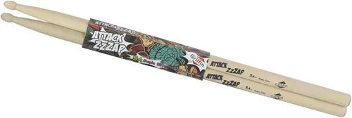 Miniatura 6 de GRIFFIN Attack Zzzap - 4 pares de palos de madera de arce selecta de élite tamaño 5A – Equilibrado, nivelado y recto – Drummers Percussion Classic