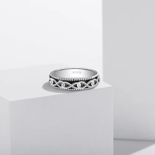 Miniatura 35 de YAFEINI Anillo giratorio de plata de ley para mujer, nudo celta, girasol, margarita, corazón, árbol de la vida, joyería de regalo para mujeres