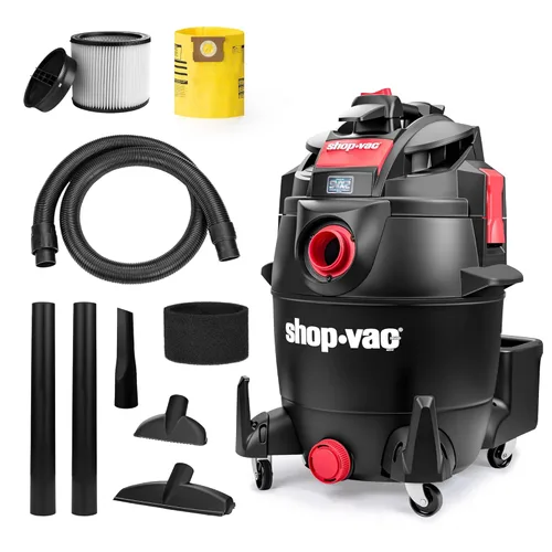 Shop-Vac 5801411 Aspiradora de taller húmedo/seco de 14 galones, 5.5 CV pico, 2.5 pulgadas de diámetro x manguera de 7 pies, cable de 20 pies, ideal