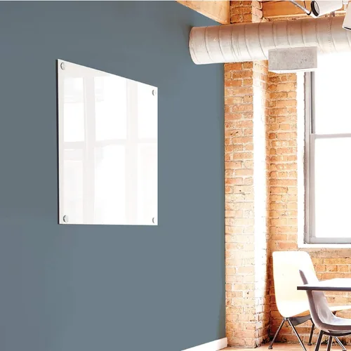 Miniatura 2 de Quartet Pizarra de borrado en seco, pizarra magnética de 48" x 48", tablero de vidrio para pared, Infinity, blanco brillante (G24848W)