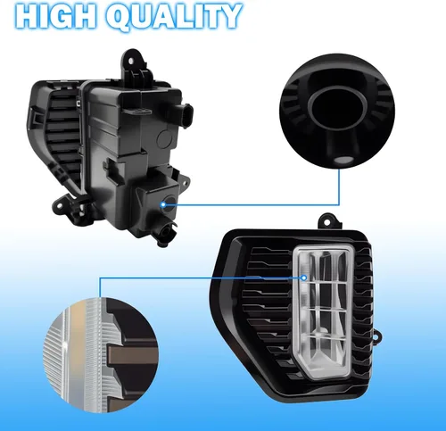 Miniatura 7 de Luces antiniebla LED para parachoques delantero, para GMC Sierra 1500 2019-2022, lámparas de conducción con interruptor y arnés de cableado, par