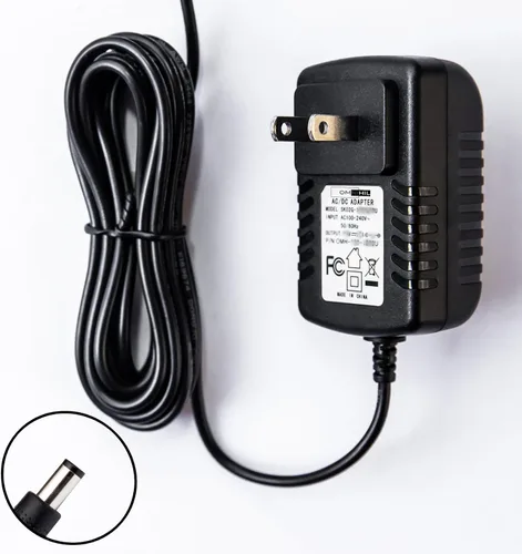 Miniatura 3 de Omnihil Fuente de alimentación con adaptador de CA, 100-240V, entrada 50/60Hz, 12V, compatible con teclados Yamaha PSR Series psr-175, Yamaha