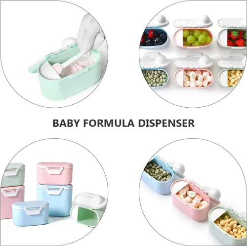 Miniatura 6 de Toddmomy Hogar para al aire libre S Food Baby Container Dispenser Milk Formula Holder Travel Leakproof Portable