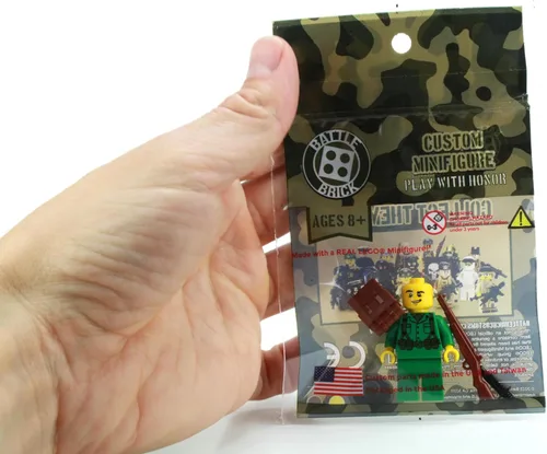Miniatura 3 de Battle Brick Minifigura coleccionable personalizada del ejército estadounidense de la Segunda Guerra Mundial Impreso en los Estados Unidos