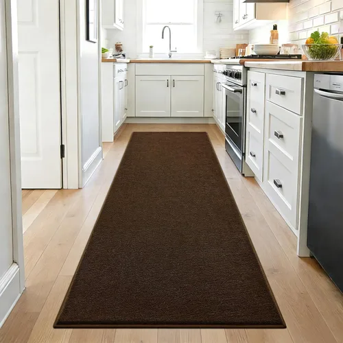Miniatura 14 de ISEAU Alfombra de pasillo de 2 x 4 pies para pasillo, alfombra de espuma viscoelástica suave con parte inferior de agarre de silicona antideslizante
