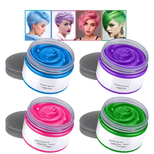 Miniatura 11 de Cera temporal de color negro para el cabello, aerosol de color de cera para cabello blanco, tinte de color naranja para cabello, arcilla de peinado