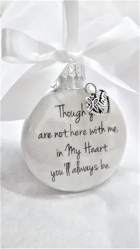 In Memory of Mom Memorial Christmas Ornament In My Heart You'll Always Be Mother Sympathy Gift